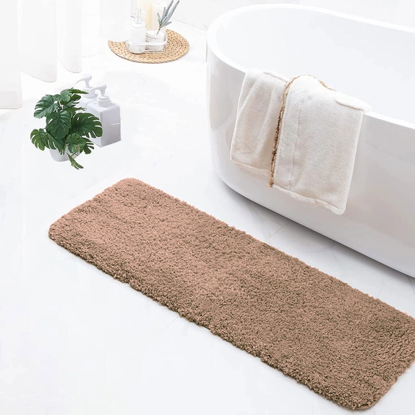 Luxe Home International Luxe Home Runner 2800 GSM Microfiber Anti Slip Water Absorbent Machine Washable and Quick Dry Vegas Mats for Bathroom, Kitchen, Entrance ( Rust , 2x5 Ft , Pack of 1 ) - 2x5 Ft, Rust