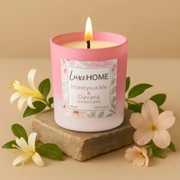 Luxe Home International Luxe Home Scented Glass Jar Candles Set |Scented Candle Set of 2 |Premium Fragrance Jar Candle for Home Decor & Relaxation | Non- Toxic Long Burning, Elegant Candle. (Pack of 2) - Pack of 2, Chocolate