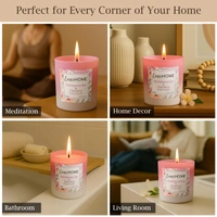 Luxe Home International Luxe Home Scented Glass Jar Candles Set |Scented Candle Set of 2 |Premium Fragrance Jar Candle for Home Decor & Relaxation | Non- Toxic Long Burning, Elegant Candle. (Pack of 2) - Pack of 2, Chocolate