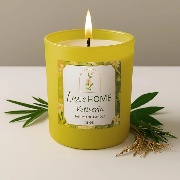 Luxe Home Scented Glass Jar Candles Set |Scented Candle Set of 1 |Premium Fragrance Jar Candle for Home Decor & Relaxation | Non- Toxic Long Burning, Elegant Candle. (Pack of 1)