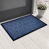 Luxe Home International Luxe Home Star Rubber Coir Door Mat Anti Slip Doormat for Indoor and Outdoor (Blue, 45cm x 75cm) - 45x75 cm, Blue
