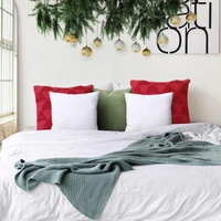 Luxe Home International Luxe Home Cushion Filler 16 inch x 16 inch for Sofa Cushion Covers - White, Pack of 3 - 40x40 Cm, White