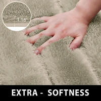 Luxe Home International Luxe Home Toronto Bathmat Super Soft Microfiber Non-Slip Bathroom mat for Home (40x60 cm, Taupe) - 40x60 cm, Taupe