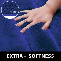 Luxe Home International Luxe Home Toronto Bathmat Super Soft Microfiber Non-Slip Bathroom mat for Home (40x60 cm, Blue) - 40x60 cm, Blue