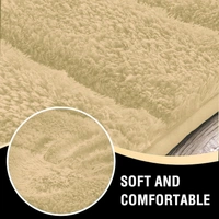 Luxe Home International Luxe Home Toronto Bathmat Super Soft Microfiber Non-Slip Bathroom mat for Home (40x60 cm, Gold) - 40x60 cm, Gold