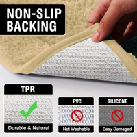 Luxe Home International Luxe Home Toronto Bathmat Super Soft Microfiber Non-Slip Bathroom mat for Home (40x60 cm, Gold) - 40x60 cm, Gold