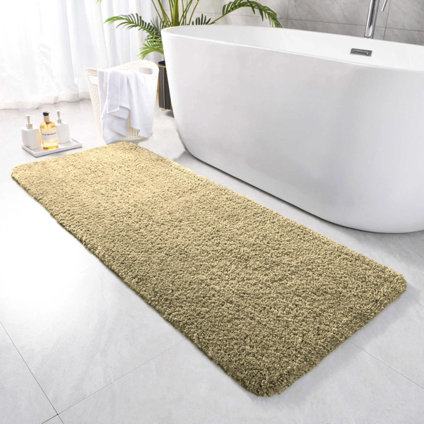 Luxe Home International Runner Newman Microfiber 2500 GSM Anti Slip ( Anti Gold, 2x5 Ft, Pack of 1 ) - 2x5 Ft, Anti Gold