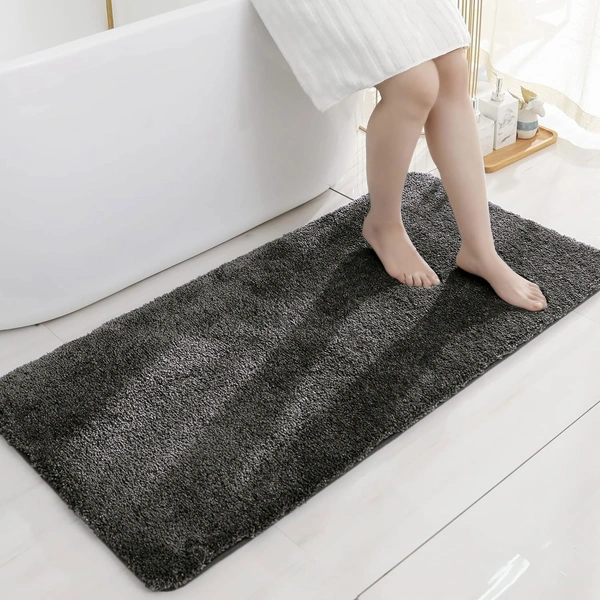 Luxe Home International Bathmat Newman Microfiber 2500 GSM Anti Slip ( Arabic Coffee, 60x90 cm, Pack of 1 ) - 60x90 cm, Arabic Coffee