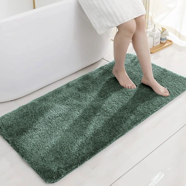 Luxe Home International Bathmat Newman Microfiber 2500 GSM Anti Slip ( Seige, 60x90 cm, Pack of 1 ) - 60x90 cm, Seige