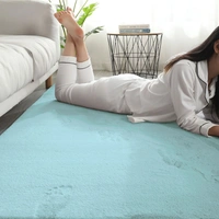 Luxe Home International Carpet Super Soft Anti Skid Rabbit Fur(1000 Gsm)Bathroom Rectangular Mats For Bedroom,Door,Kitchen Floor(3 X 5 Ft,Turquish)Pack Of 1,Turquoise - 3x5 Ft, Turquish