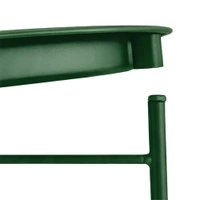 Luxe Home International Round Metal Side Table for Living Room & Bedroom Modern Bedside Table, Coffee Table, Corner Table with Sturdy Iron Frame, Blue, 33x33x48-Small - 33x33x48cm, Green