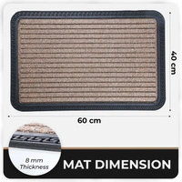Luxe Home International Rubber Doormats Entrance Foot mate water absorbing Door Mat For Bathroom Floor, Room Mats - 40x60 cm, Beige
