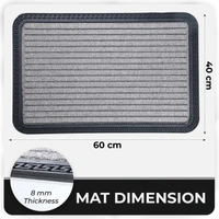 Luxe Home International Rubber Doormats Entrance Foot mate water absorbing Door Mat For Bathroom Floor, Room Mats, Size 40x60 cm, Silver - 40x60 cm, Red