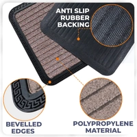 Luxe Home International Rubber Doormats Entrance Foot mate water absorbing Door Mat For Bathroom Floor, Room Mats - 40x60 cm, Beige