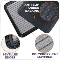 Luxe Home International Rubber Doormats Entrance Foot mate water absorbing Door Mat For Bathroom Floor, Room Mats, Size 40x60 cm, Silver - 40x60 cm, Red