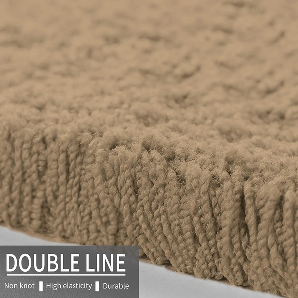 Luxe Home International Bathmat Sensuous Microfiber 2500 GSM Anti-Skid ( Antigold , 60 Cm x 90 Cm , Pack of 1 ) - 60x90 cm, Anti Gold