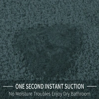 Luxe Home International Bathmat Sensuous Microfiber 2500 GSM Anti-Skid ( H.Green , 40 Cm x 60 Cm , Pack of 1 ) - 40x60 cm, Anthra