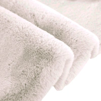 Luxe Home International Rectangular Bath Mat Super Soft Anti Skid Rabbit Fur (1000 GSM) Bathroom Mats for Bedroom, Door, Kitchen Floor (60 X 90 Cm, Skin) Pack of 1 - 60x90 cm, Skin
