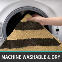 Luxe Home International Tokyo Crosswave Bathmat Microfiber Anti Skid Super Soft 1 Pieces ( Chocolate, 45 Cm x 75 Cm ) - 45x75 cm, Chocolate