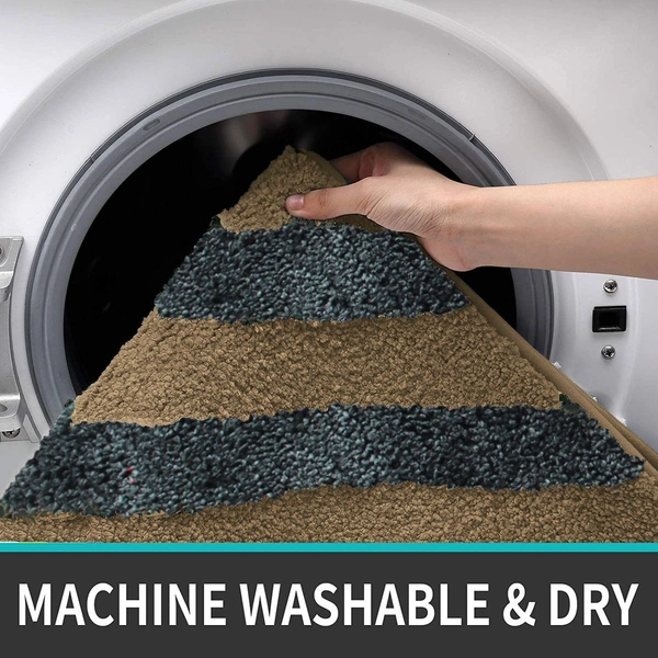 Luxe Home International Tokyo Crosswave Bathmat Microfiber Anti Skid Super Soft 1 Pieces ( Anti Gold, 45 Cm x 75 Cm ) - 45x75 cm, Anti Gold