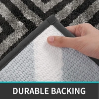 Luxe Home International Tokyo Crosswave Bathmat Microfiber Anti Skid Super Soft 1 Pieces ( Anthra, 45 Cm x 75 Cm ) - 45x75 cm, Anthra