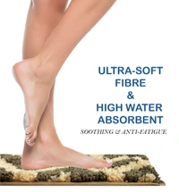 Luxe Home International Tokyo Hermes Bathmat Microfiber Anti Skid Super Soft 1 Pieces ( Chocolate, 45 Cm x 75 Cm ) - 45x75 cm, Chocolate