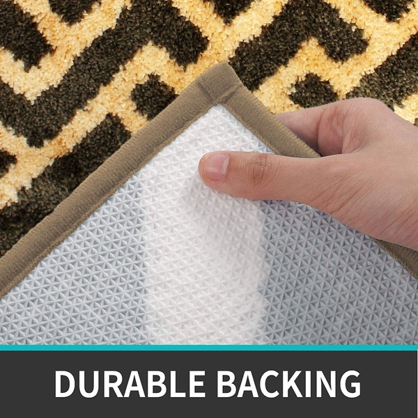 Luxe Home International Tokyo Hermes Bathmat Microfiber Anti Skid Super Soft 1 Pieces ( Chocolate, 45 Cm x 75 Cm ) - 45x75 cm, Chocolate