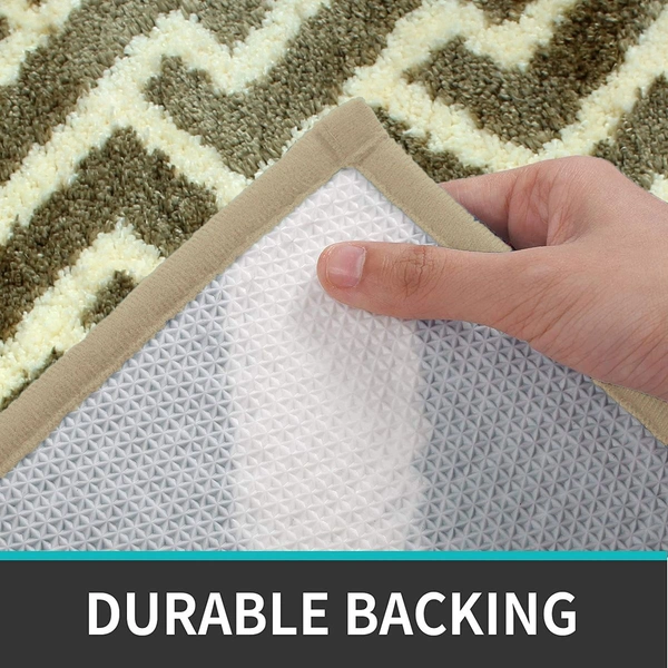 Luxe Home International Tokyo Hermes Bathmat Microfiber Anti Skid Super Soft 1 Pieces ( Tobacco, 45 Cm x 75 Cm ) - 45x75 cm, Tobacco