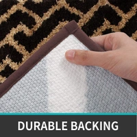 Luxe Home International Tokyo Hermes Bathmat Microfiber Anti Skid Super Soft 1 Pieces ( Coffee, 45 Cm x 75 Cm ) - 45x75 cm, Coffee