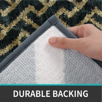 Luxe Home International Tokyo Hermes Bathmat Microfiber Anti Skid Super Soft 1 Pieces ( Anti Gold, 45 Cm x 75 Cm ) - 45x75 cm, Anti Gold