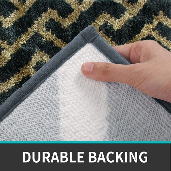 Luxe Home International Tokyo Hermes Bathmat Microfiber Anti Skid Super Soft 1 Pieces ( Anti Gold, 45 Cm x 75 Cm ) - 45x75 cm, Anti Gold