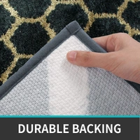 Luxe Home International Tokyo Honeycomb Bathmat Microfiber Anti Skid Super Soft 1 Pieces ( Anti Gold, 45 Cm x 75 Cm ) - 45x75 cm, Anti Gold