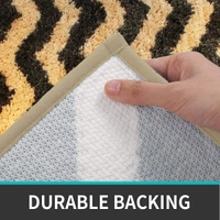 Luxe Home International Tokyo Waves Bathmat Microfiber Anti Skid Super Soft 1 Pieces ( Chocolate, 45 Cm x 75 Cm ) - 45x75 cm, Chocolate