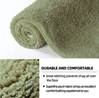 Luxe Home International Luxe Home Bathmat 2800 GSM Microfiber Anti Slip Water Absorbent Machine Washable and Quick Dry Vegas Mats for Bathroom, Kitchen, Entrance ( Green , 40x60 Cm , Pack of 1 ) - 40x60 cm, Green