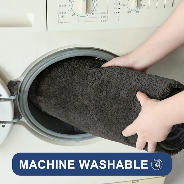 Luxe Home International Bathmat Newman Microfiber 2500 GSM Anti Slip ( Arabic Coffee, 40x60 cm, Pack of 1 ) - 40x60 cm, Arabic Coffee