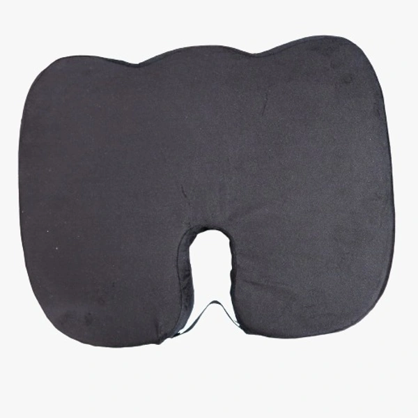 FAIRBIZPS Coccyx, Tailbone, Sciatica, Lower Back Support and Pain Relief Seat Cushion with Removable Cover Fits Most Desk, Computer Chairs and Car Seats - Standard, Black