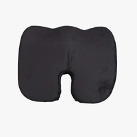 FAIRBIZPS Coccyx, Tailbone, Sciatica, Lower Back Support and Pain Relief Seat Cushion with Removable Cover Fits Most Desk, Computer Chairs and Car Seats - Standard, Black