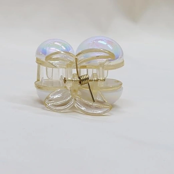 PALAK SAXENA Hair Clips for Women & Girls - Clutches Claw Clip Accessories - Sparkling Pearl Design, Stylish, For wedding fancy clips for Women and Girls- 6 Pcs