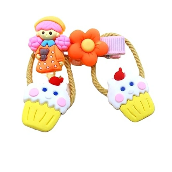 PALAK SAXENA Palak Saxena Baby Rubber Bands | Clips | Rings combo For Baby Girls, Toddler Girls (Tic-Tac & Barrette Hair Pin, Pack of (2 - 5 x 3 x 3 cm