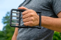 FAIRBIZPS Finger & Hand Grip Exerciser for Physiotherapy | Quality Plastic Fitness Gripper for Strength Training - Black