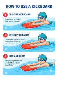Fairbizps Store Swimming Kickboard Lightweight Training Swim Board Floating Foam Pool Safety Equipment Aid for Adults - Kids