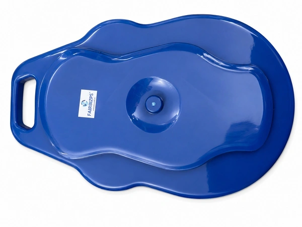 FAIRBIZPS Bed Pan With Lid Unisex Portable Bed Pan Polypropylene Bed Pan For Unisex Adults - Blue