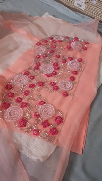 Bakteria  Layered Embellished Indowestern Lehenga Set - M