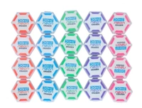 Doms Neon Hexagon Eraser ( Set of 5 )