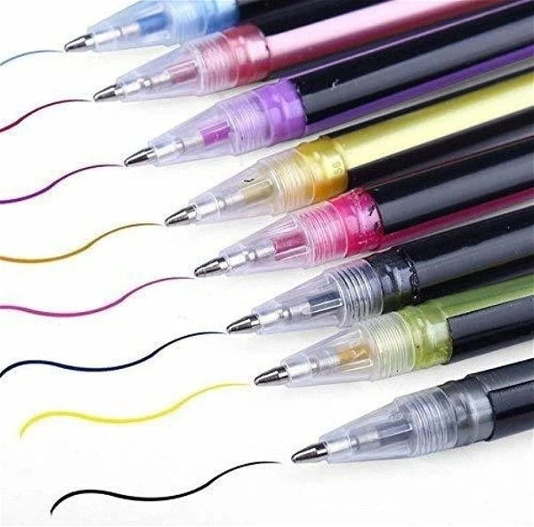 Neon Color 1.0mm Gel Pen (12 Color Set)