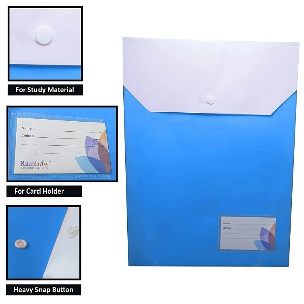 Button File Double Pocket Top No-1131 (12pc Pack)