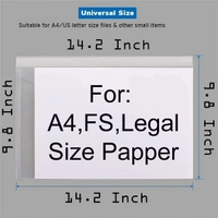 Button File Transparent Clear 14 Mic (20pc Pack)