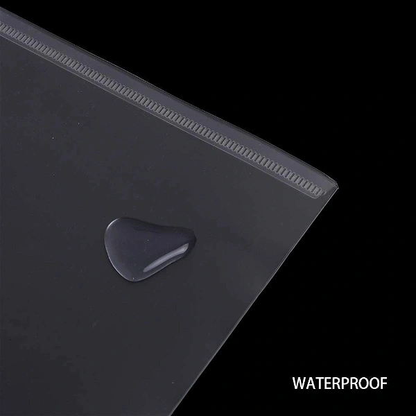 Button File Transparent Clear 14 Mic (20pc Pack)