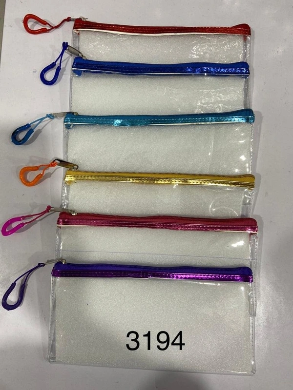 Pouch Flat Transparent Color 1 Zip