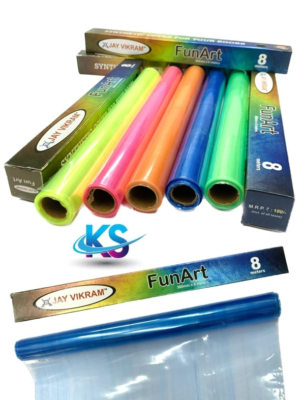 Fun Art Transparent Book Cover 7.25mtr 14"